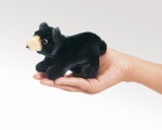 Mini Black Bear Finger Puppet - Folkmanis (2641)
