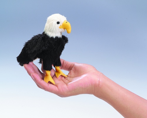 Folkmanis Handpuppe Eagle Fingerpuppe #2642 ~ in USA 