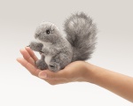 Mini Gray Squirrel Finger Puppet - Folkmanis (2648)