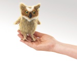 Mini Great Horned Owl Finger Puppet - Folkmanis (2752)