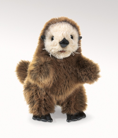 Baby Sea Otter Folkmanis 2960 Hand Puppet 2013 Pretend Play Christmas for sale online 