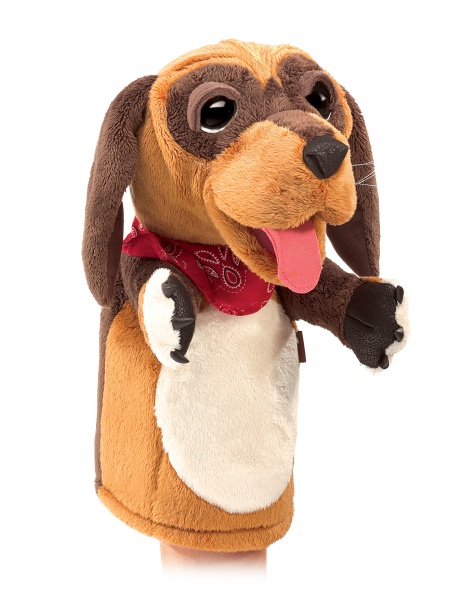 Hand Puppet NEW Plush Soft Toy Folkmanis 3111 English Bulldog Puppy Dog 
