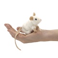 Mini White Mouse Finger Puppet - Folkmanis (2776)