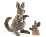 Kangaroo with Joey Puppet - Folkmanis (3178) - FREE SHIPPING!